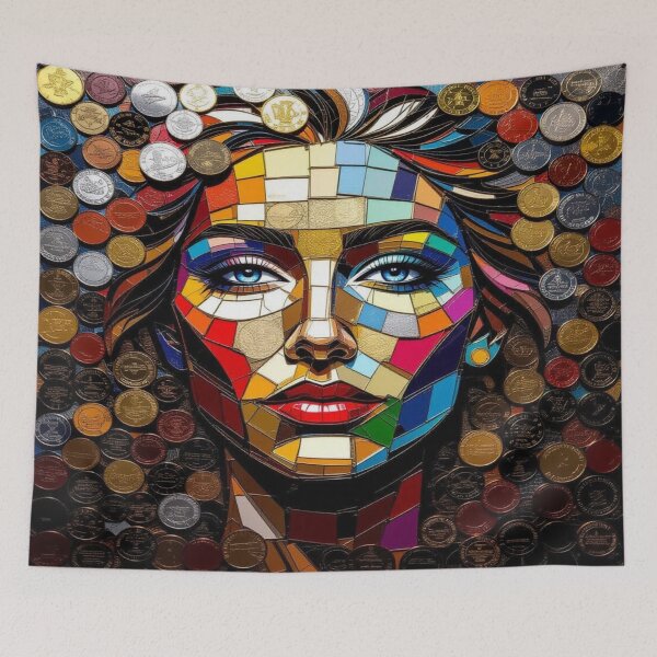 Item preview, Mosaic Muse – Multicultural beauty meets CoinArt & ColorVibes in modern fusion designed and sold by FotoworldEdel.