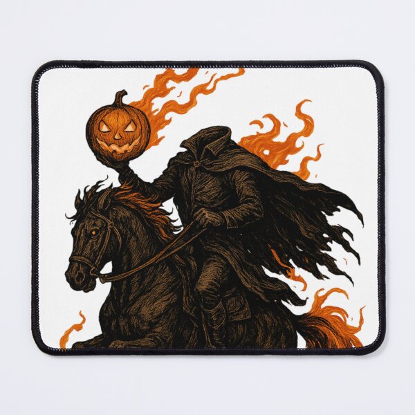 Item preview, Headless Horseman with Flaming Pumpkin designed and sold by AyraShoppe.