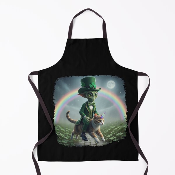 Item preview, Alien Riding on Cat Unicorn Rainbow St Patricks Day Caticorn designed and sold by elderberry.