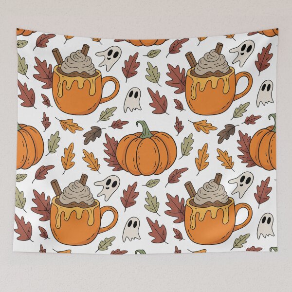 Item preview, Autumn Halloween Pattern designed and sold by VividTrails.