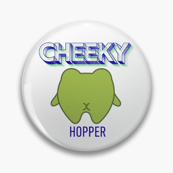Item preview, Cheeky Hopper frog butt sticker designed and sold by Peelmysticker.