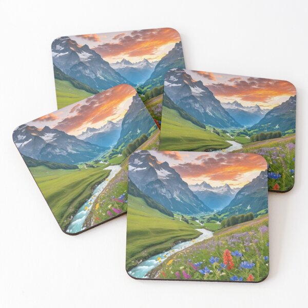 Item preview, Sunset Snow Matchbox Twenty 20 bCapped Mountains designed and sold by Nam-	 seon.