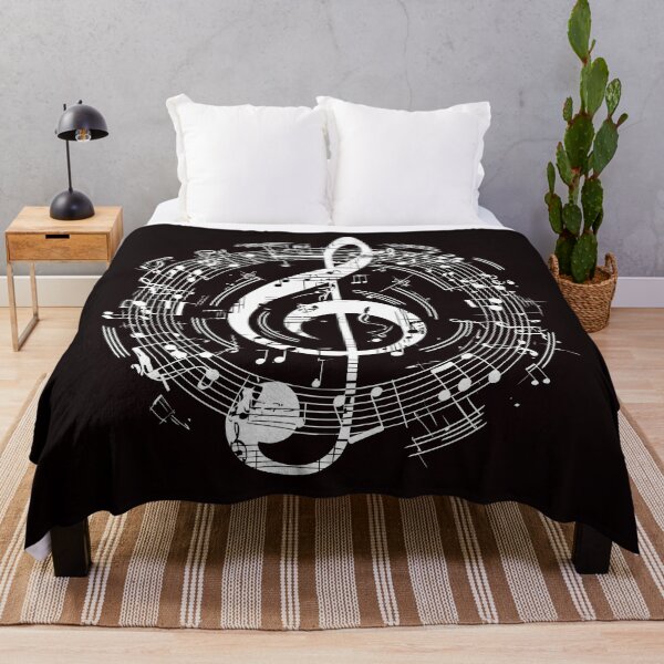 Item preview, Minimalist Black and White Sheet Music Pattern designed and sold by Windy-market.