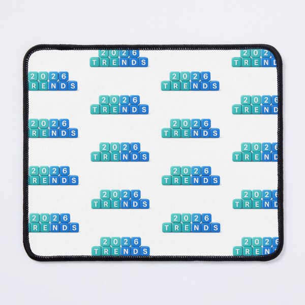 Item preview, 2026 trends in blue blocks, isolated on transparent background, AI Generated designed and sold by dvoevnore.