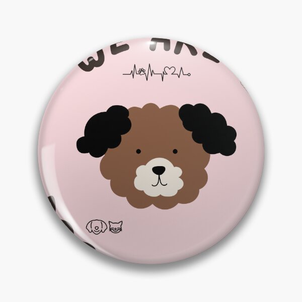 Item preview, We Are Dog Friendly – Cute Kawaii Puppy Design designed and sold by TigerClawCo.