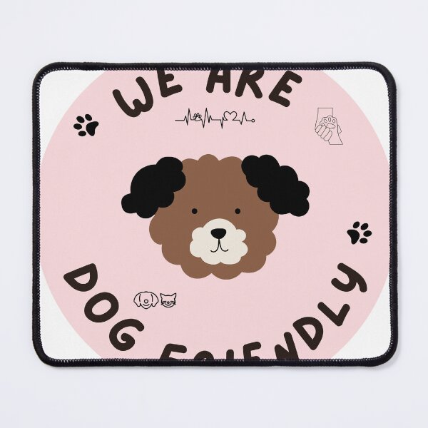 Item preview, We Are Dog Friendly – Cute Kawaii Puppy Design designed and sold by TigerClawCo.