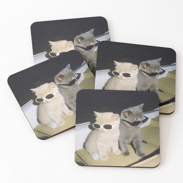 Item preview, Demure cats with glasses designed and sold by FigmaCreations.