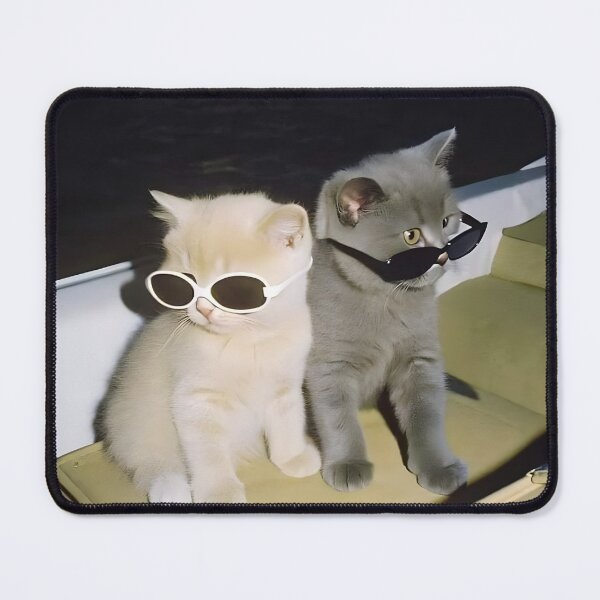 Item preview, Demure cats with glasses designed and sold by FigmaCreations.