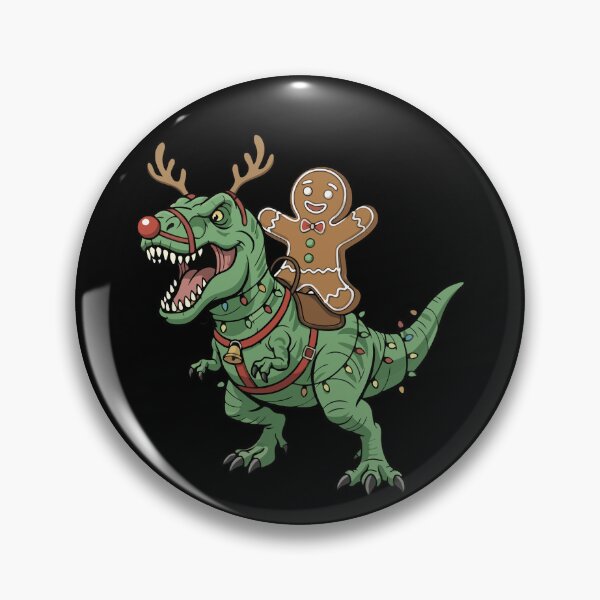 Item preview, Gingerbread Man Riding T-Rex Funny Christmas Dinosaur Gear designed and sold by DynamicDesign.