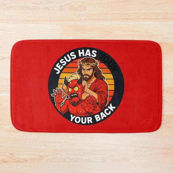 Item preview, Jesus Has Your Back meme Jesus Christ Bible Quote designed and sold by plushism.