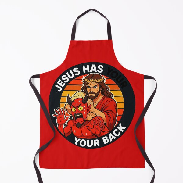 Item preview, Jesus Has Your Back meme Jesus Christ Bible Quote designed and sold by plushism.