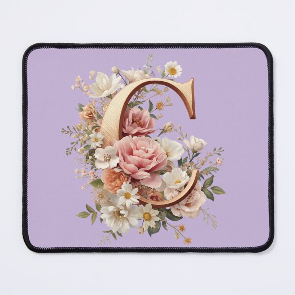 Item preview, Floral Monogram Letter C Wall Art – Elegant Gold Initial C with Roses & Peonies | Personalized Wedding Gift, Nursery Decor, Feminine Botanical Initial C Print designed and sold by AmenAlways.