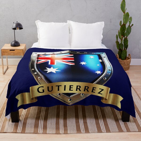 Item preview, Gutierrez Family Australia Shield, Bold Heritage Crest designed and sold by Highlandkings.