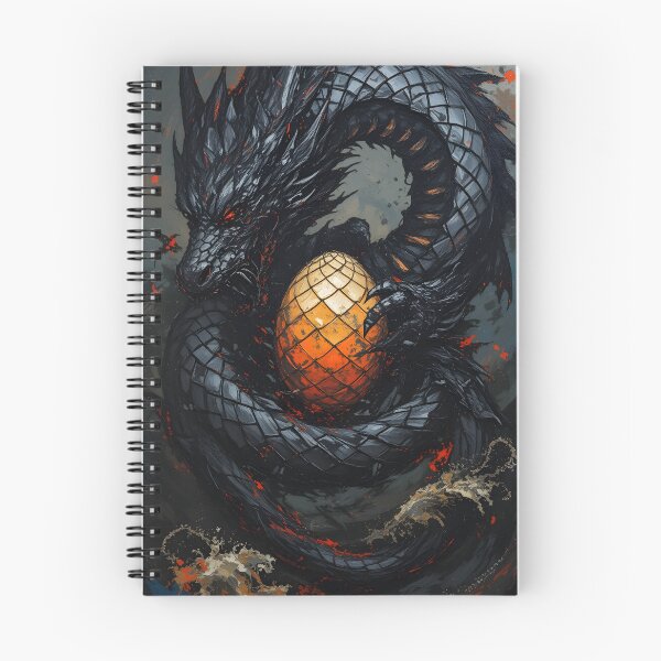 Item preview, ‘Achilléos the mother’ dark dragon over a sea of rage by maddfishy1975 designed and sold by maddfishy1975.