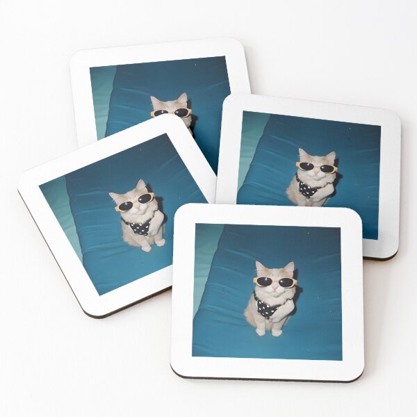 Item preview, Demure cats with glasses designed and sold by FigmaCreations.