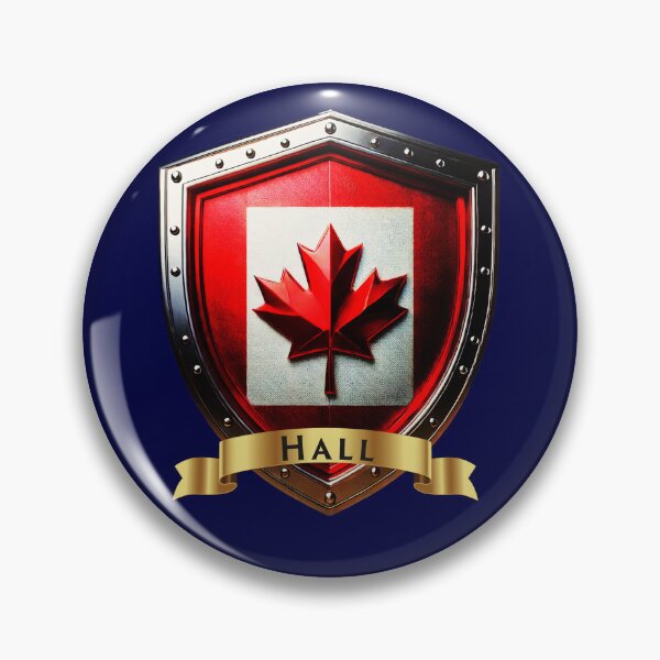 Item preview, Hall Family Canada Shield, Maple Leaf Heraldry Crest designed and sold by Highlandkings.