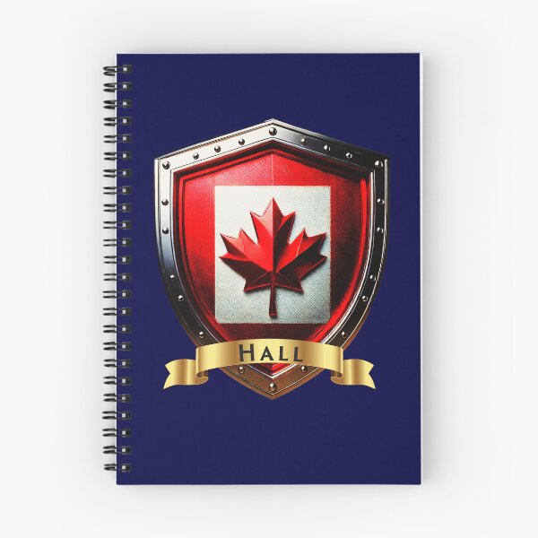 Item preview, Hall Family Canada Shield, Maple Leaf Heraldry Crest designed and sold by Highlandkings.