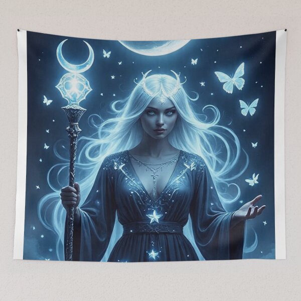 Item preview, Lunar Goddess – Mystical Celestial Queen of the Night designed and sold by MissSaylor.