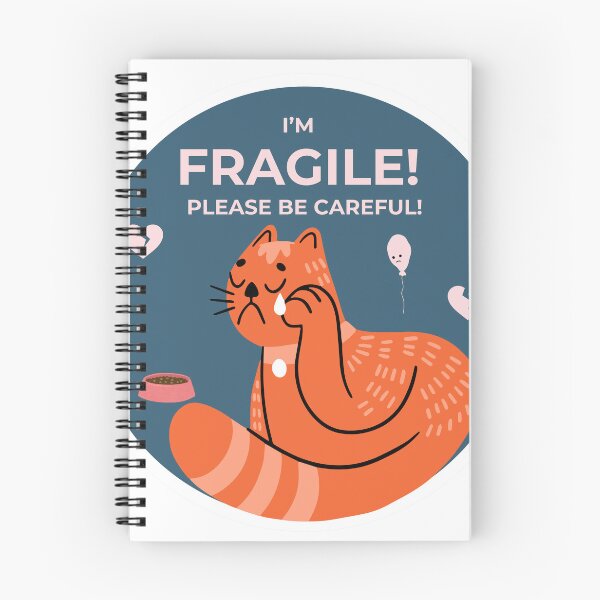 Item preview, I’m Fragile Cat Illustration – Please Be Careful Design designed and sold by TigerClawCo.