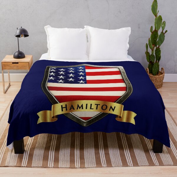 Item preview, Hamilton Family USA Shield, Stars & Stripes Pride Crest designed and sold by Highlandkings.