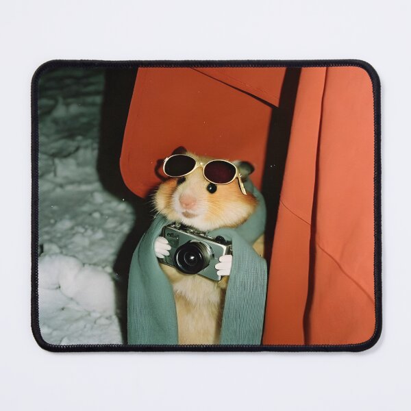 Item preview, Demure hamster with glasses designed and sold by FigmaCreations.