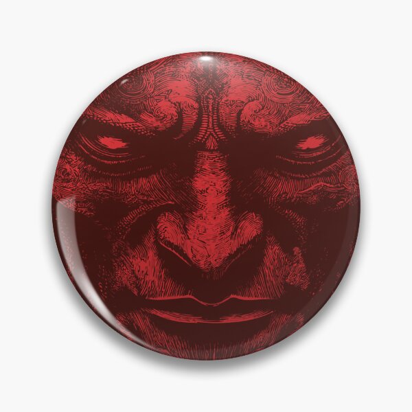 Item preview, Red Demon Face Drawing designed and sold by shafranietz.