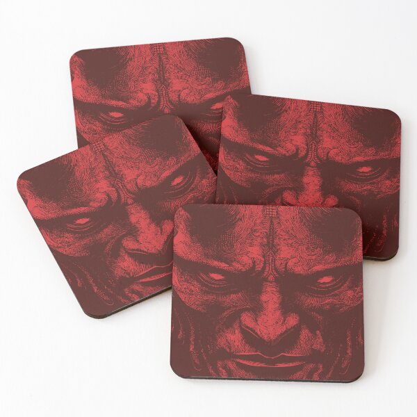Item preview, Red Demon Face Drawing designed and sold by shafranietz.