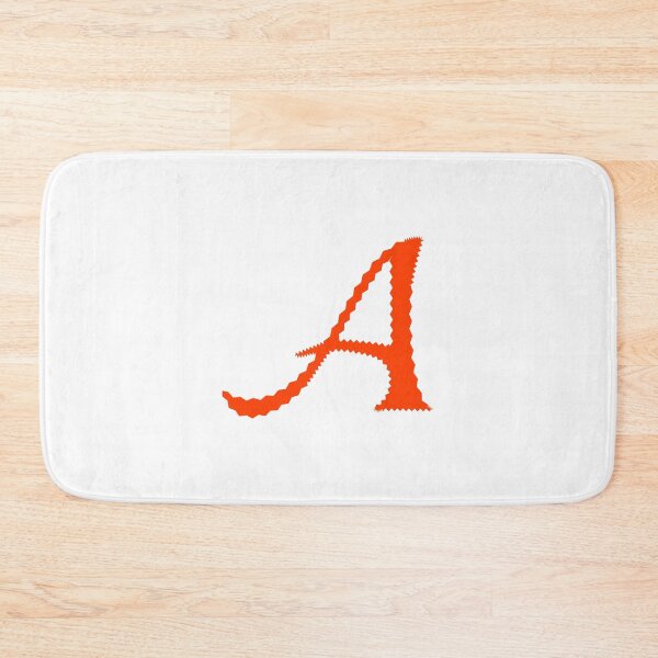 Item preview, Electric Orange Letter A – Spiky Script Calligraphy designed and sold by uncoXab.