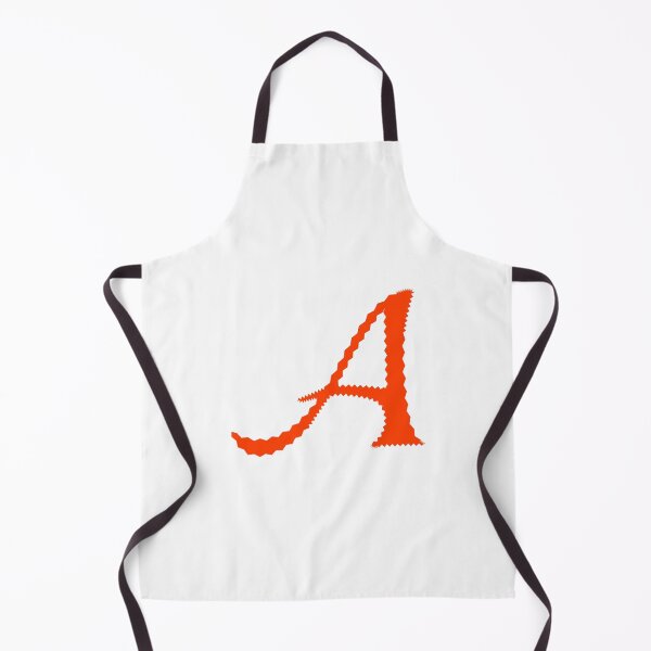 Item preview, Electric Orange Letter A – Spiky Script Calligraphy designed and sold by uncoXab.