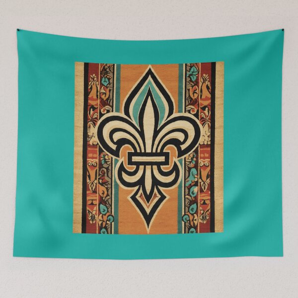 Item preview, Fleur-de-li meets Southwest designed and sold by Rambling Rose Studios GB (RRSGB).