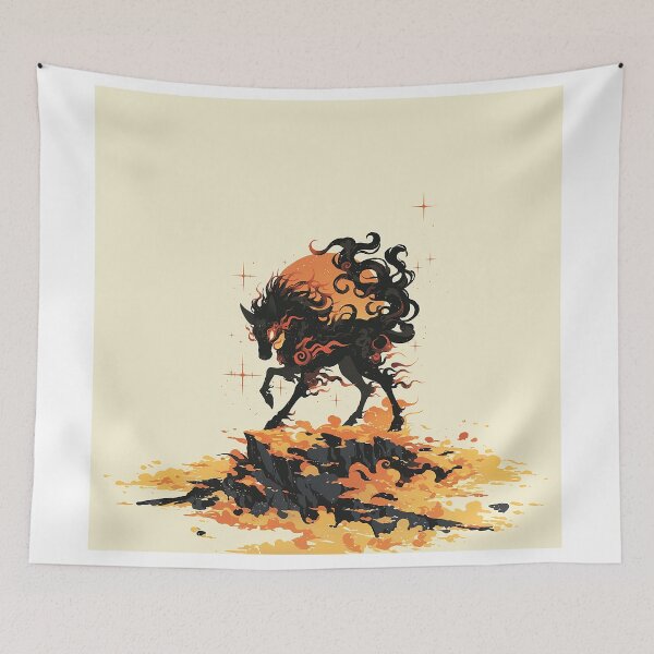 Item preview, Fiery Qilin Over Molten Ground designed and sold by Christian Weiss.