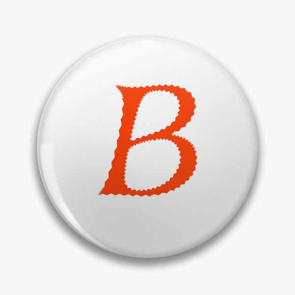 Item preview, Electric Orange Letter B – Spiky Script Calligraphy designed and sold by uncoXab.