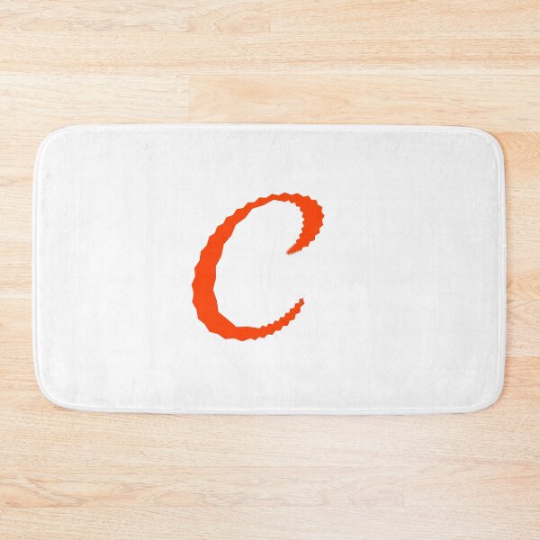 Item preview, Electric Orange Letter C – Spiky Script Calligraphy designed and sold by uncoXab.