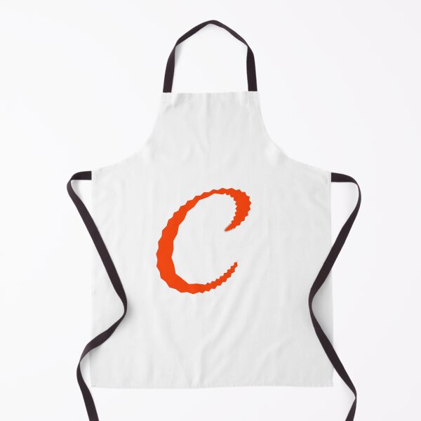 Item preview, Electric Orange Letter C – Spiky Script Calligraphy designed and sold by uncoXab.