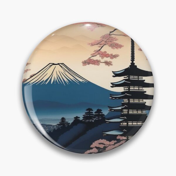 Item preview, Lantern Reflections – Traditional Japanese Dusk Artwork designed and sold by Vandy Fullam.