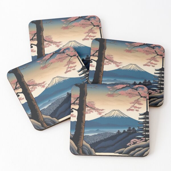 Item preview, Lantern Reflections – Traditional Japanese Dusk Artwork designed and sold by Vandy Fullam.