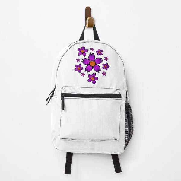 Item preview, Funky Purple And Orange Flowers designed and sold by StrawbBonsai.