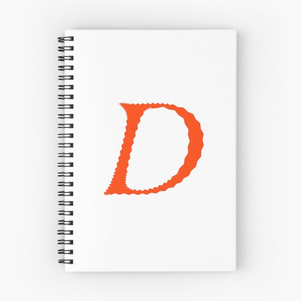Item preview, Electric Orange Letter D – Spiky Script Calligraphy designed and sold by uncoXab.