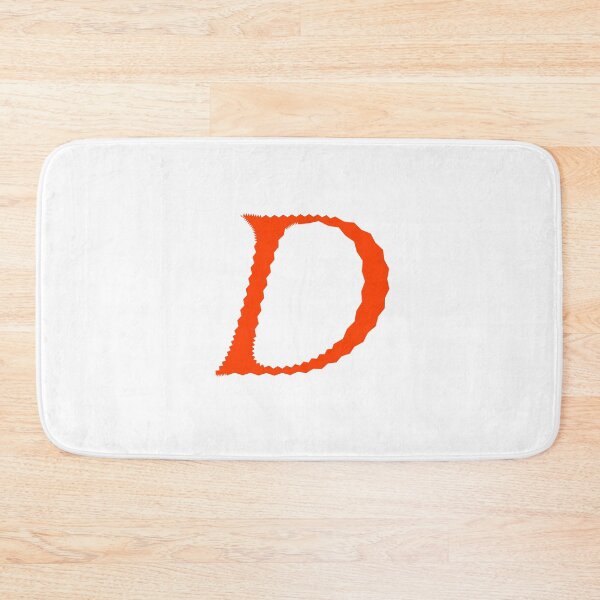 Item preview, Electric Orange Letter D – Spiky Script Calligraphy designed and sold by uncoXab.