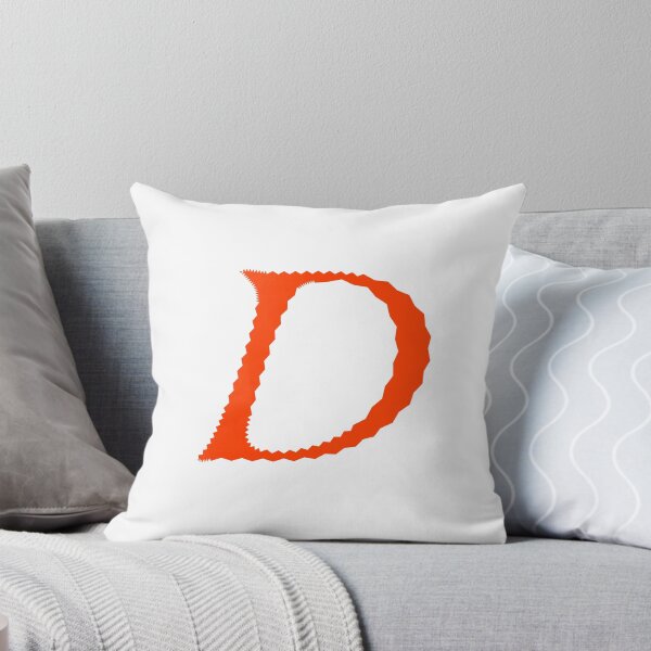 Item preview, Electric Orange Letter D – Spiky Script Calligraphy designed and sold by uncoXab.
