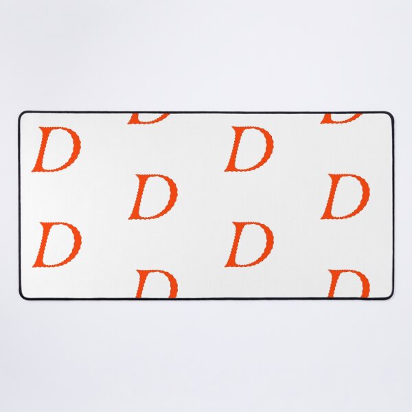 Item preview, Electric Orange Letter D – Spiky Script Calligraphy designed and sold by uncoXab.