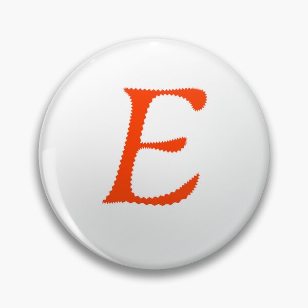 Item preview, Electric Orange Letter E – Spiky Script Calligraphy designed and sold by uncoXab.