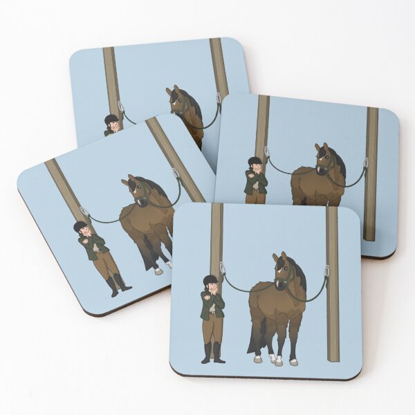Item preview, Fluffy Cartoon Horse - Cute Equestrian Illustration  designed and sold by Art By Drina.