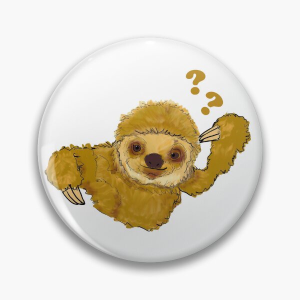 Item preview, Cute and funny design of a curious sloth designed and sold by Ach&Koor.