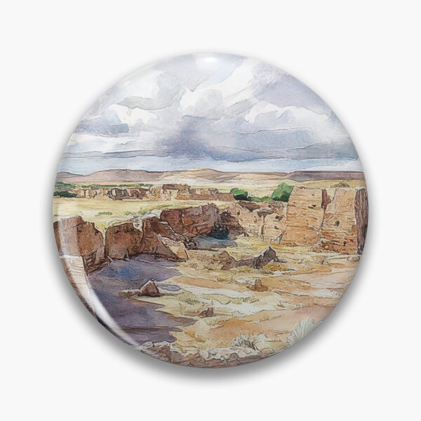 Item preview, 2 Chaco Canyon Chaco Culture National Historical Park New Mexico USA Landscape designed and sold by Alixrentyart.