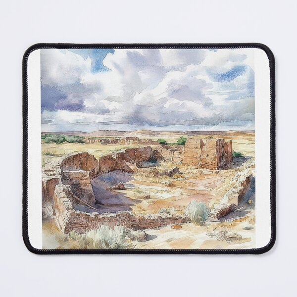 Item preview, 2 Chaco Canyon Chaco Culture National Historical Park New Mexico USA Landscape designed and sold by Alixrentyart.
