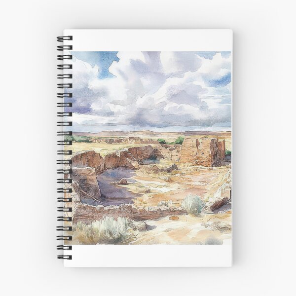 Item preview, 2 Chaco Canyon Chaco Culture National Historical Park New Mexico USA Landscape designed and sold by Alixrentyart.