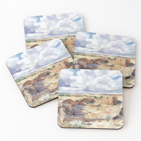 Item preview, 2 Chaco Canyon Chaco Culture National Historical Park New Mexico USA Landscape designed and sold by Alixrentyart.