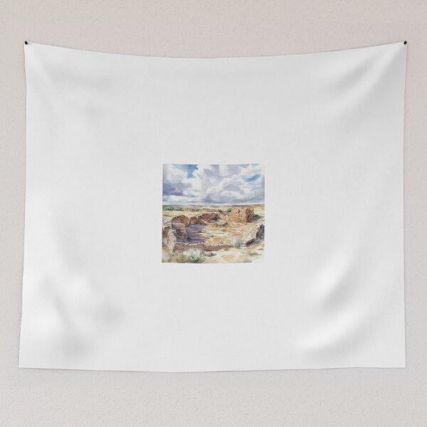 Item preview, 2 Chaco Canyon Chaco Culture National Historical Park New Mexico USA Landscape designed and sold by Alixrentyart.