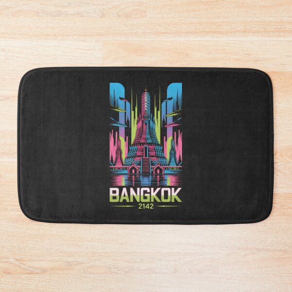 Item preview, Cyberpunk Vision of Bangkok with Radiant Neon Lights designed and sold by SplashTastic.